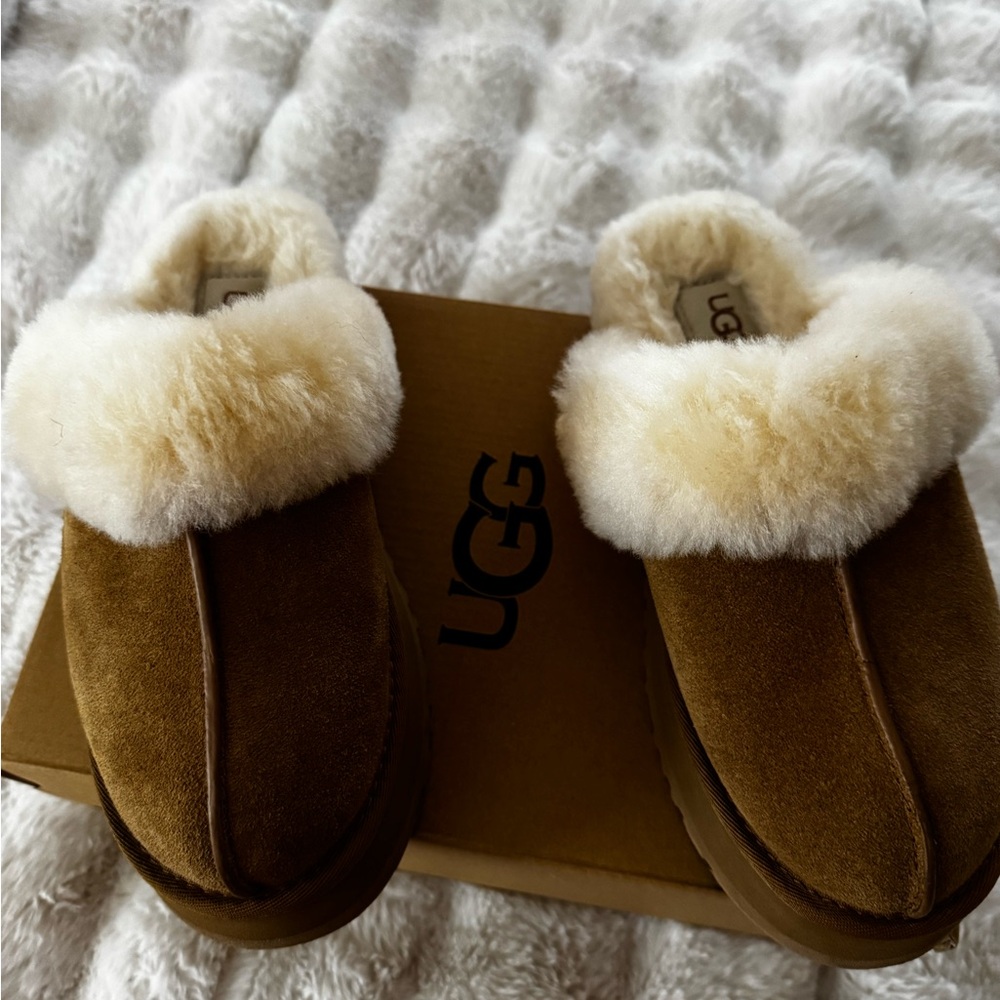 UGG Chestnut Shearling Slippers